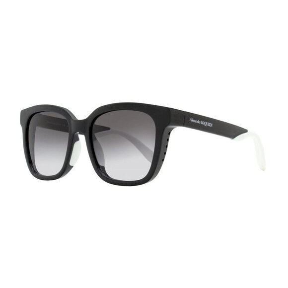 NWT ALEXANDER MCQUEEN SUNGLASSES MEN BLACK WHITE SQUARE...